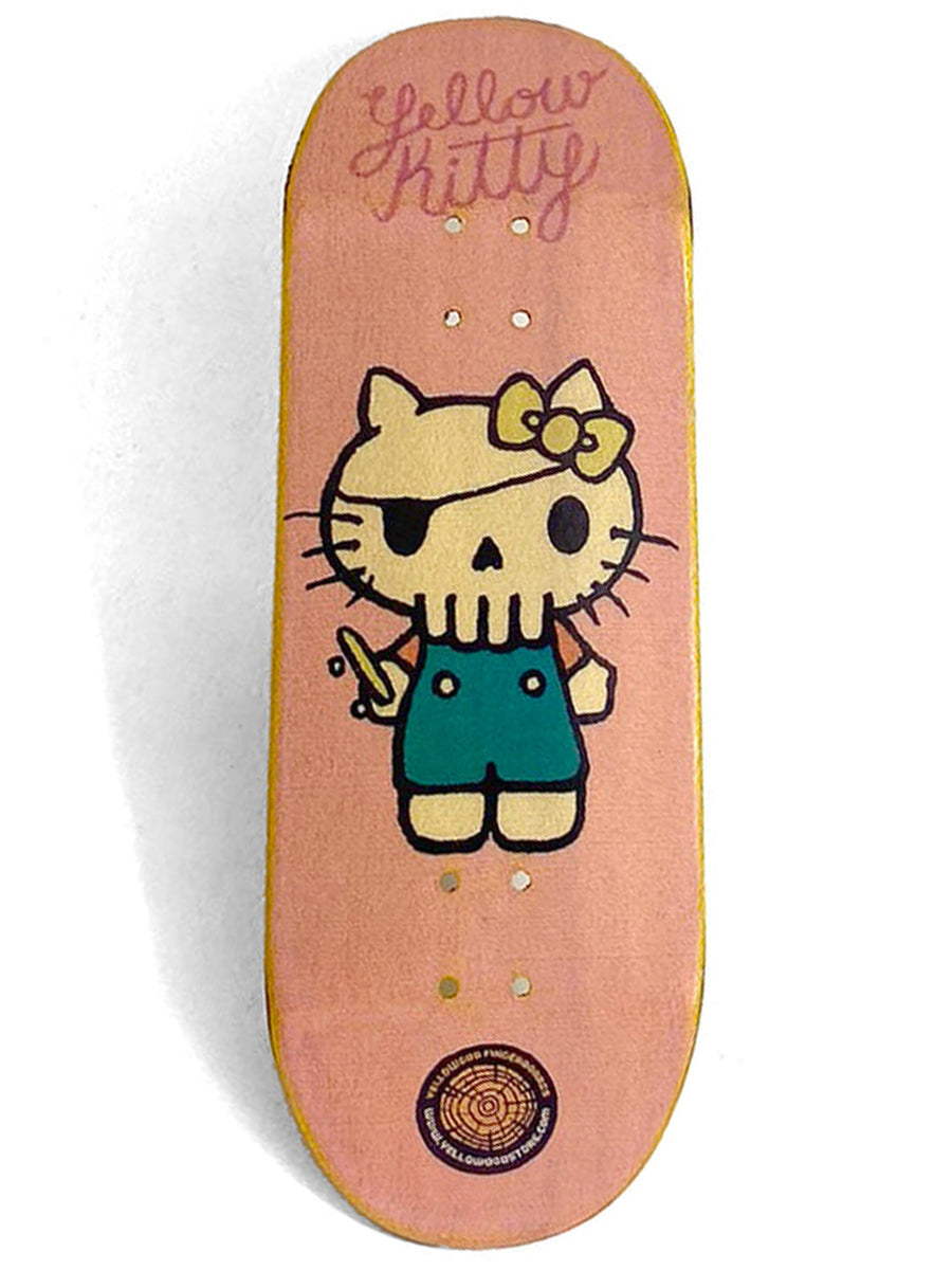 Yellowood Fingerboard Deck - Professional Mini Skateboard for Tricks & Stunts | YellowKitty | Perfect for Skating Enthusiasts & Collectors