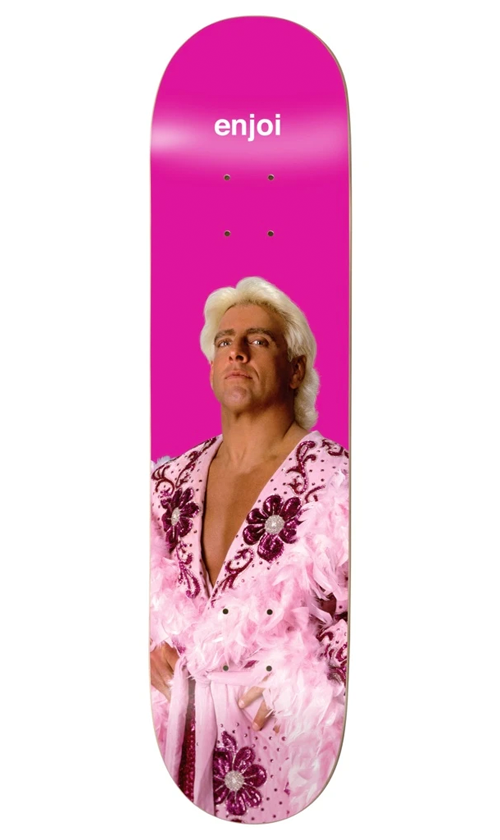 Enjoi The Nature Boy Ric Flair Skateboard Deck 8.25 Inch - Perfect for Street Skating and Skate Park Tricks