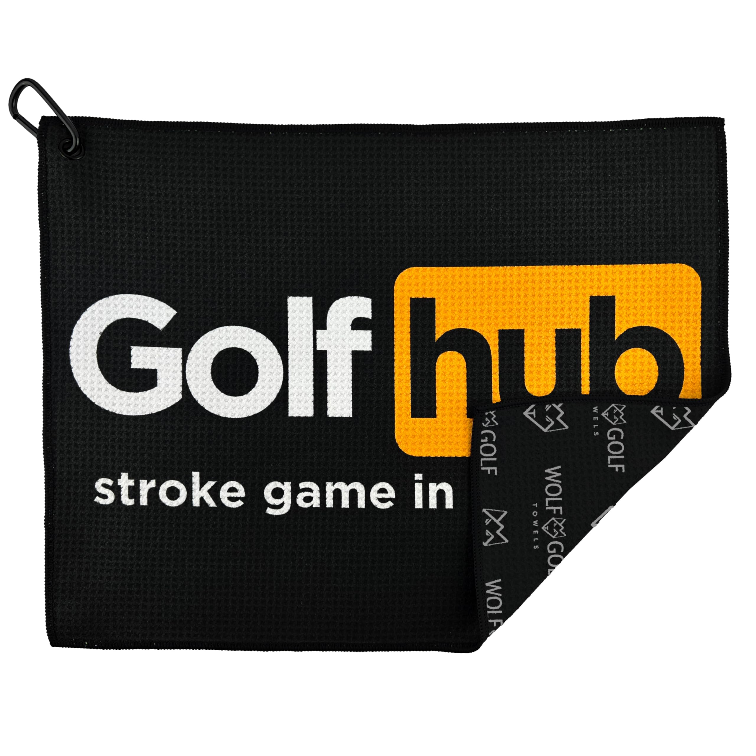Golfhub Premium Golf Towel for Men - Absorbent Microfiber Golf Accessories - Funny Printed Golf Gift - Perfect for Course, Range & Clubhouse Use