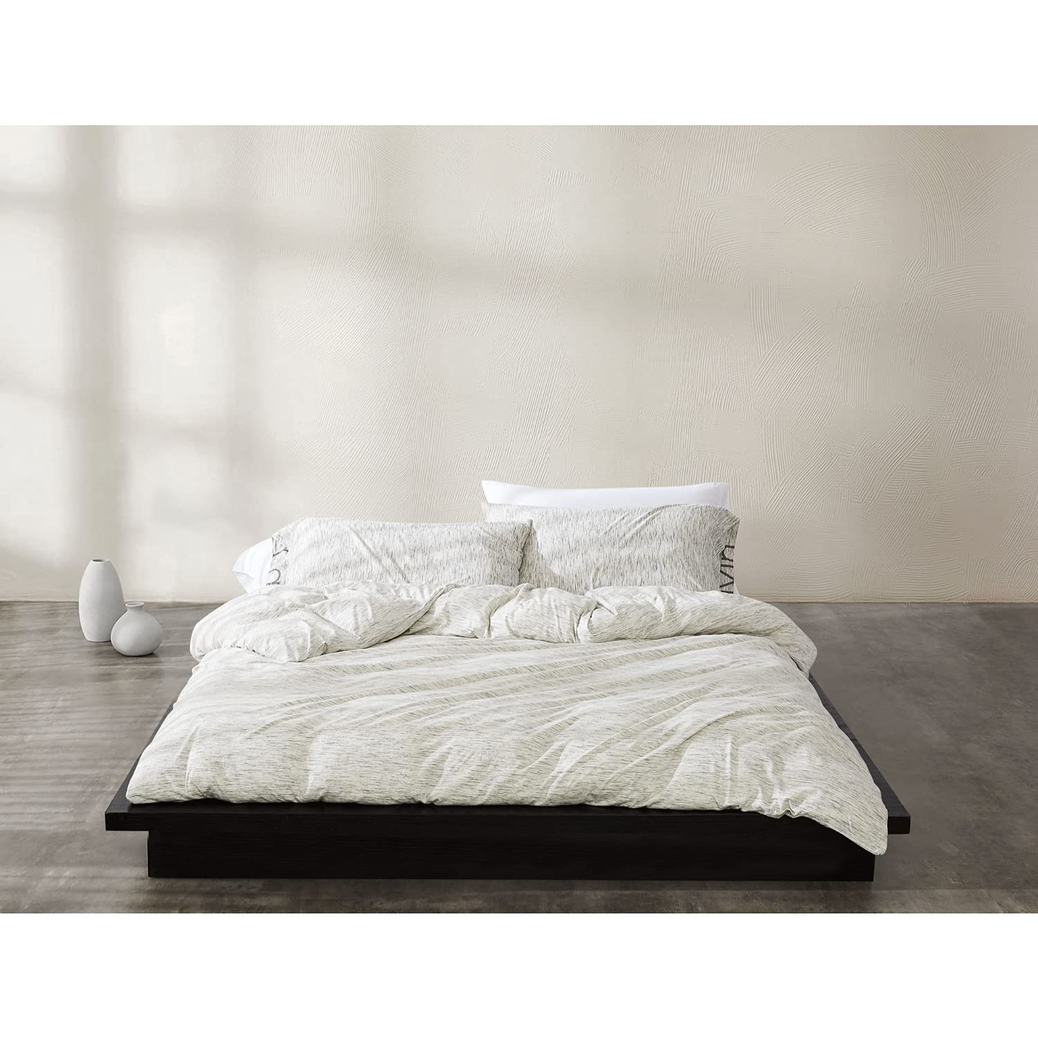 Calvin Klein Home CKMC STRATA Duvet Cover Set - Twin Size, Luxurious Marble Pattern Bedding for Modern Bedrooms | Soft & Breathable Duvet Cover for Hotel-Style Comfort