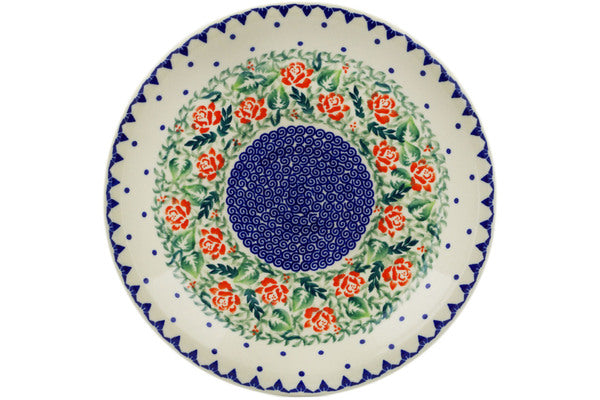 10-Piece Rose Garden Dinner Plate Set - Elegant Floral Design for Dining, Parties & Home Decor | Dishwasher & Microwave Safe