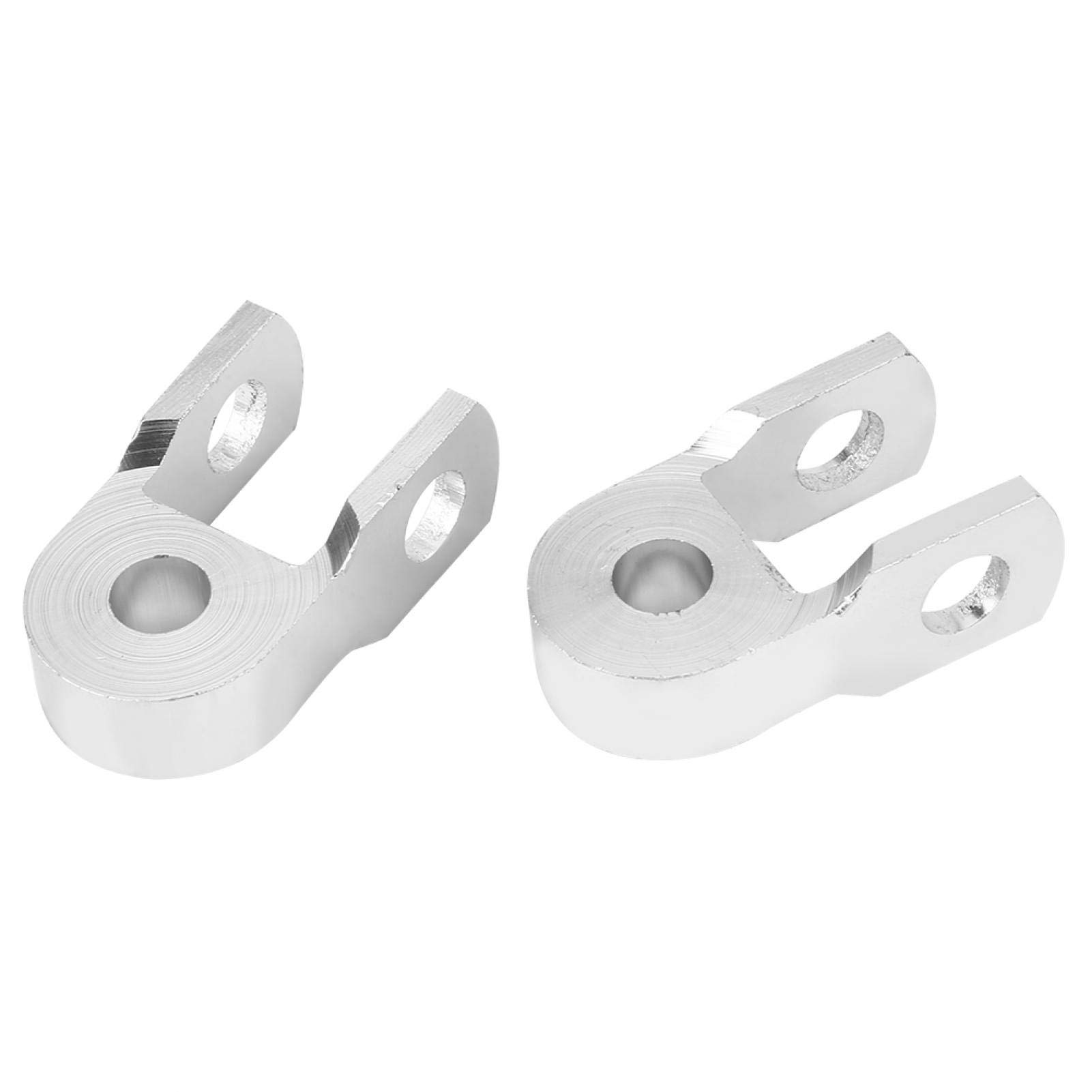 Universal Motorcycle Shock Riser - 2pcs 3cm Rear Shock Absorber for Height Extension & Modification (Silver) - Perfect for Off-Road & Custom Bikes