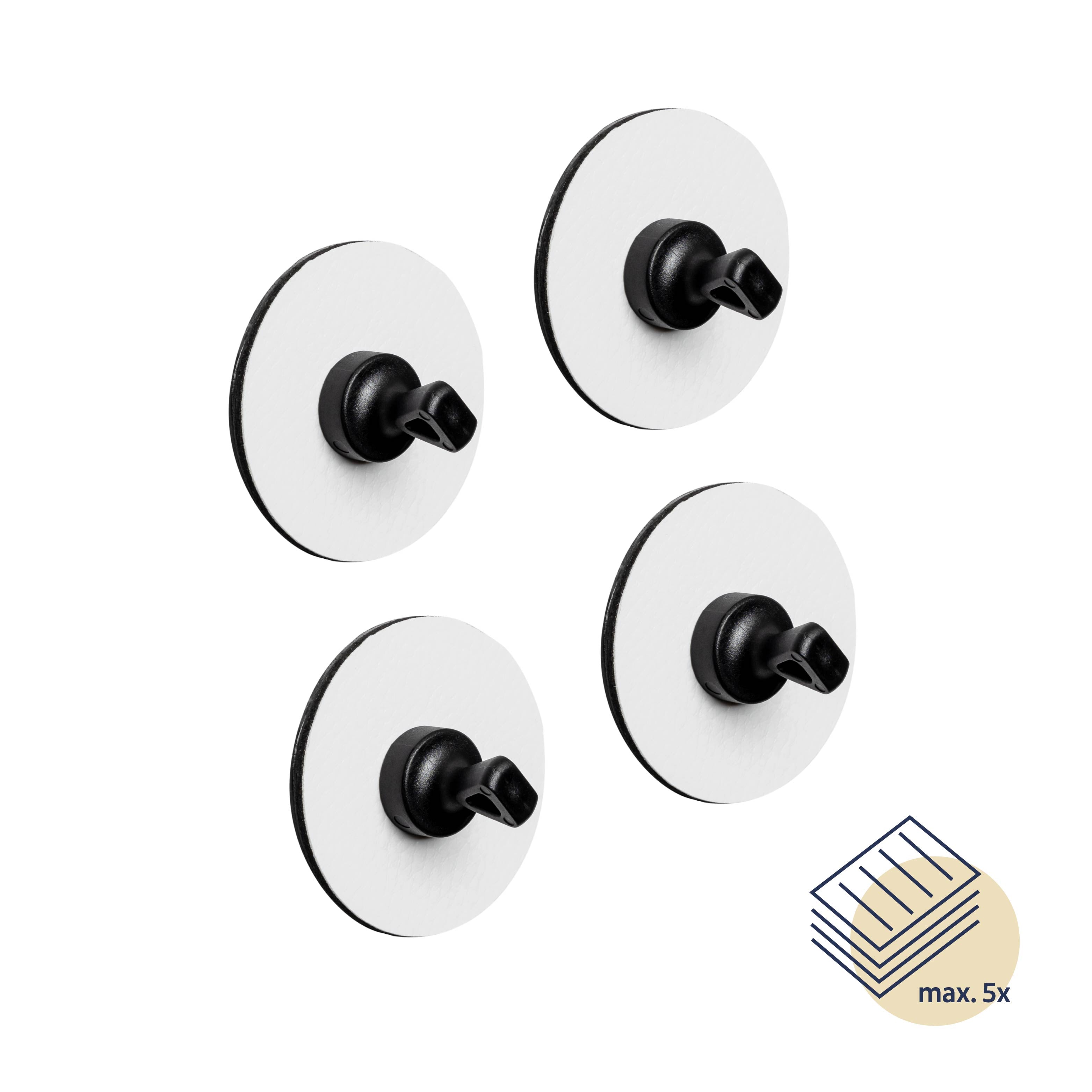 Strong Magnetic Pins with Flexible Pads - White - Perfect for Office, Home, and School Organization