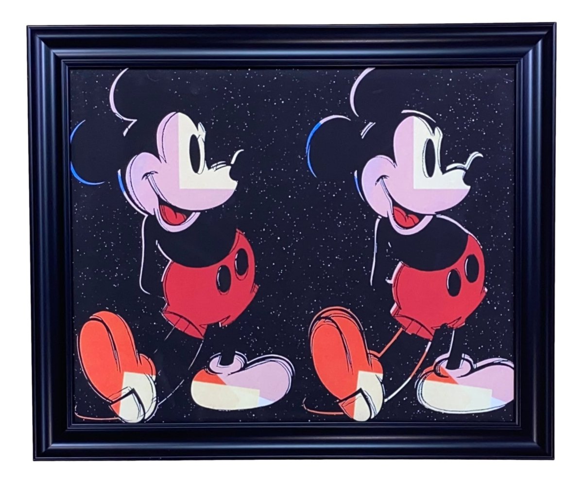 Disney Mickey Mouse Framed Canvas Wall Art 16x20 Inch - Perfect for Kids Room, Living Room & Office Decor