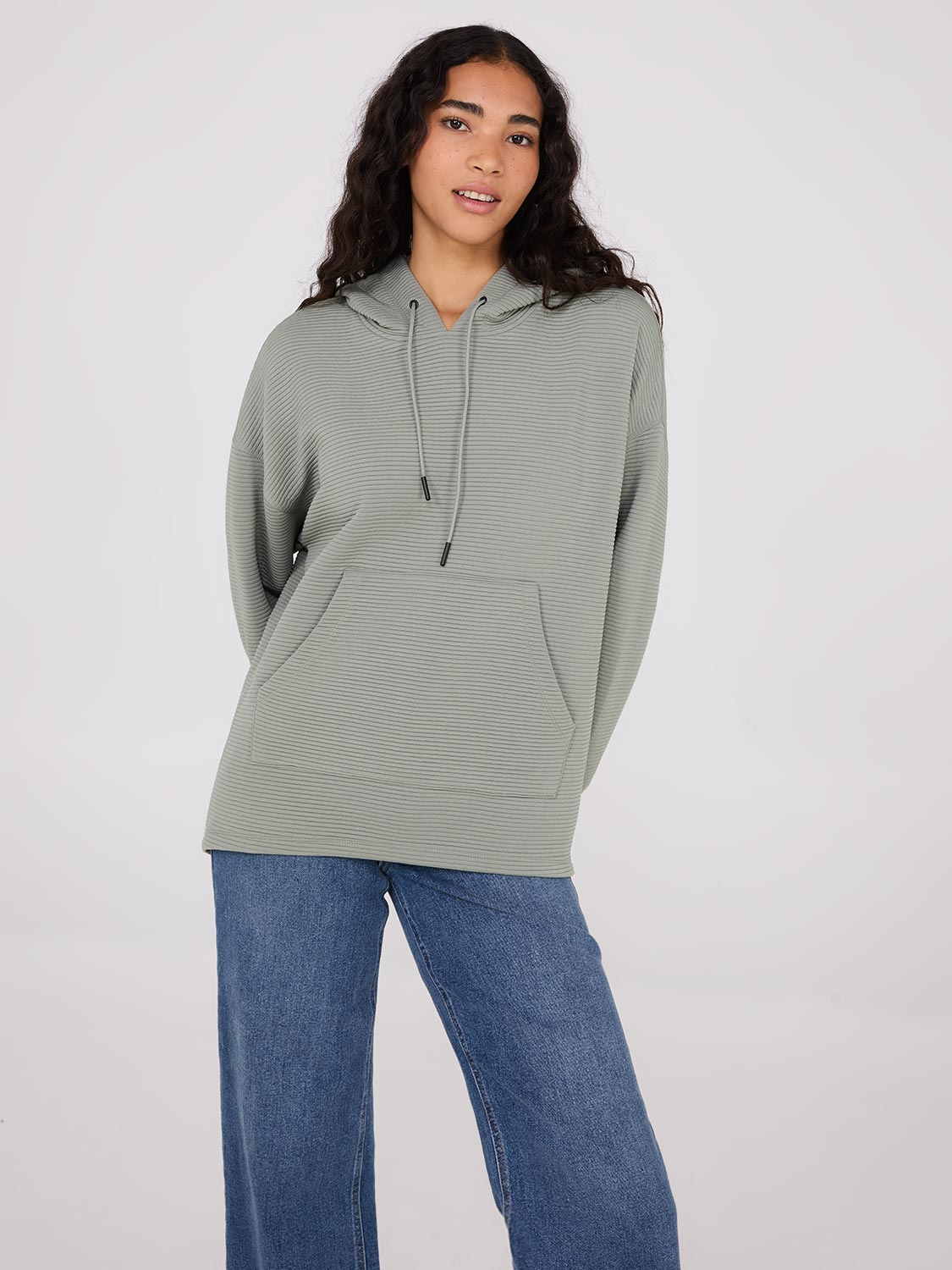 Ottoman Ribbed Hoodie for Women & Men - Cozy Pullover Sweatshirt for Fall & Winter - Perfect for Casual Outfits, Lounge Wear, and Outdoor Activities