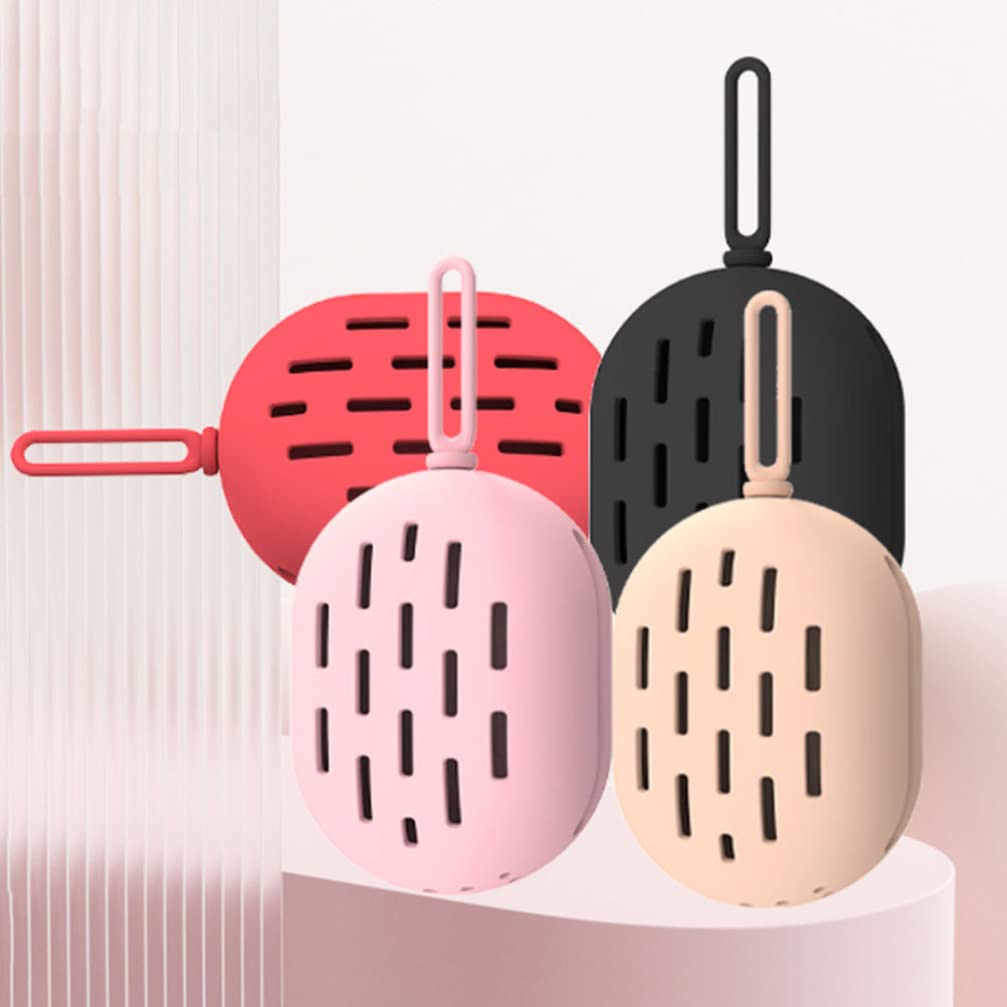 Beaupretty 2-Piece Silicone Beauty Egg Storage Bag - Makeup Organizer for Brushes, Cosmetics & Hair Accessories | Travel-Friendly Makeup Pouch & Brush Holder for Home & Outdoor Use