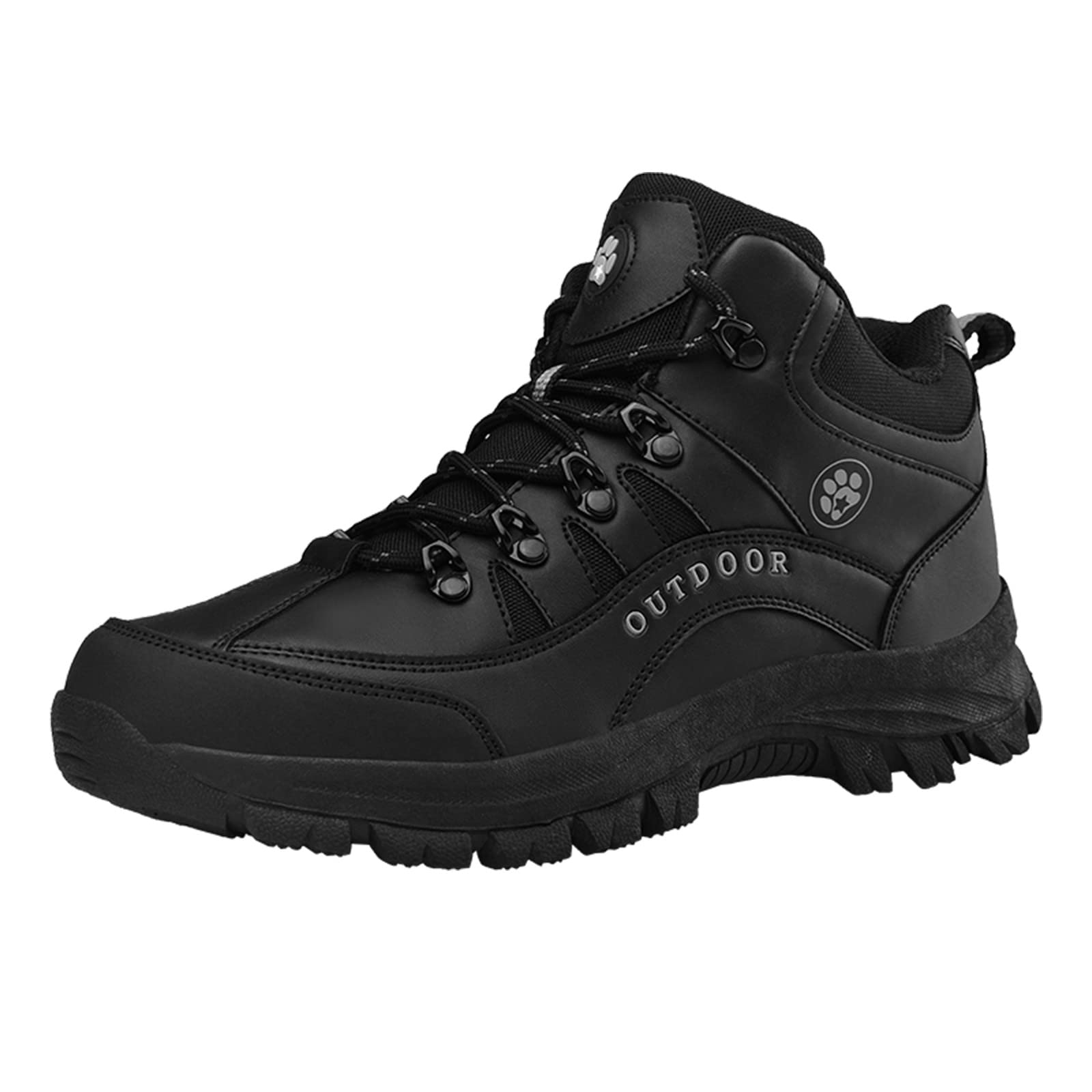 **LCpddajlspig Men's Waterproof Hiking Boots - Lightweight Non-Slip Trekking Shoes for Outdoor, Mountain & Work - Winter Motorcycle Safety Shoes with Wide Comfortable Fit (Ideal for Hiking, Camping & Heavy-Duty Jobs)**