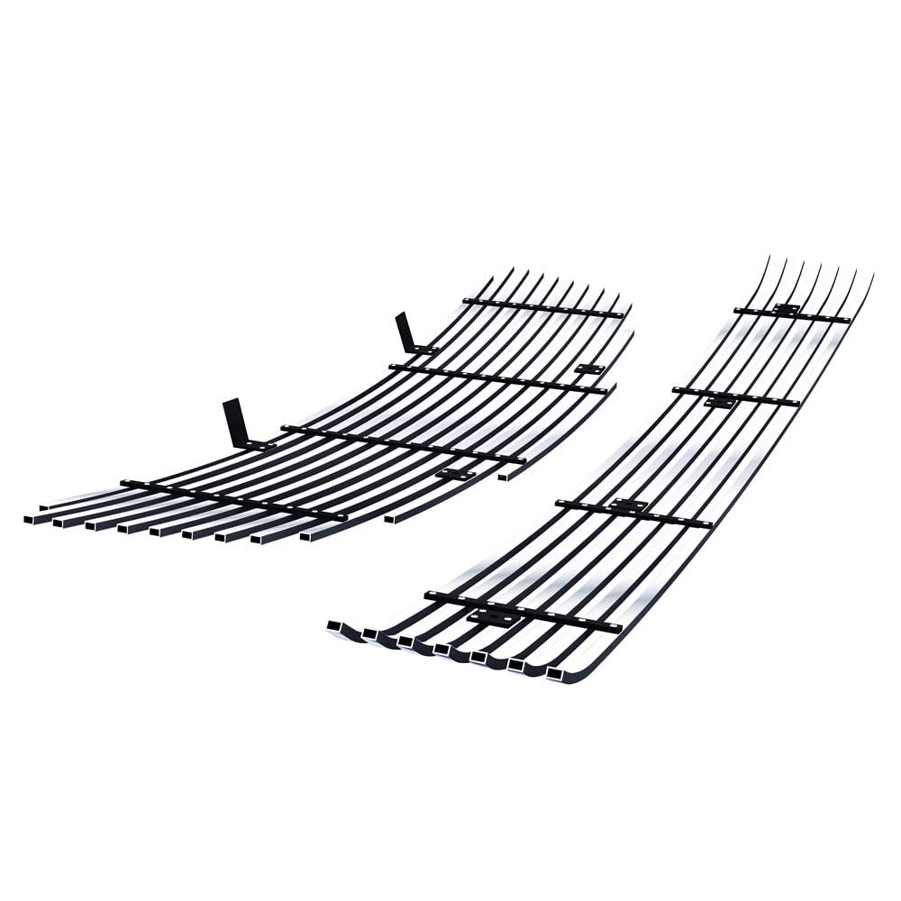 APS Compatible with Nissan Altima 2005-2006 Main Upper Lower Bumper Chrome Billet Front Grill Grille Insert Combo S18-A56978N - Upgrade Your Car's Style for Street Shows & Daily Driving