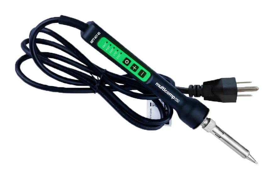 80 Watt ESD Safe Soldering Iron Kit with Adjustable Temperature - Perfect for Electronics Repair, DIY Projects, and Home Improvement