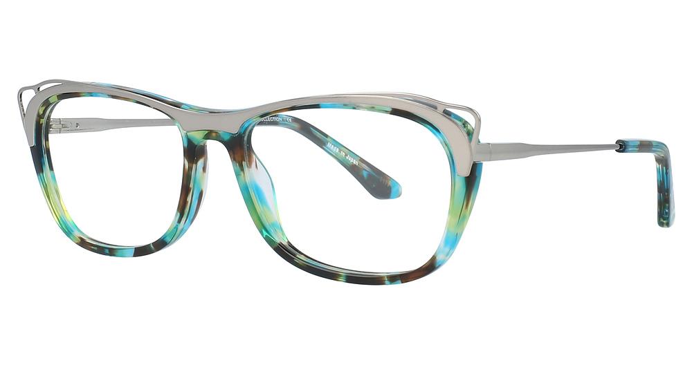 20 - Shiny Grey & Turquoise Marbled