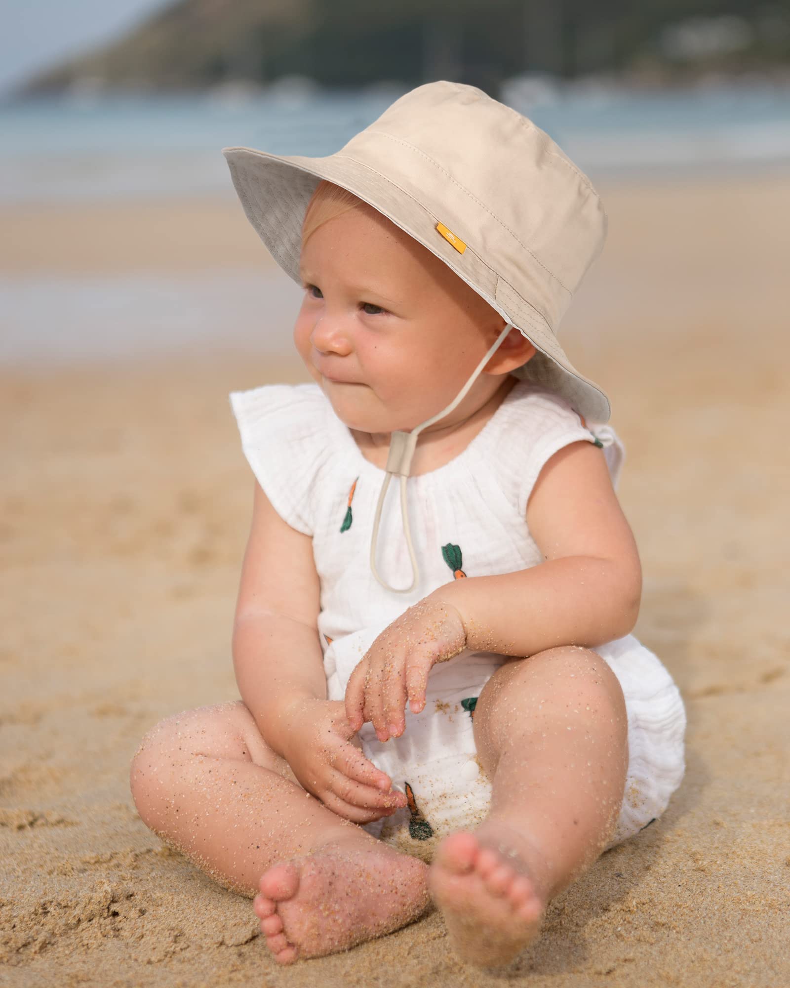 Baby Sun Hat for Boys & Girls - UPF 50+ UV Protection Summer Bucket Hat for Toddlers & Kids - Breathable Cotton Beach Hat for Outdoor, Park, and Beach Activities