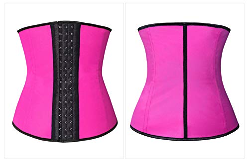 Best Women's Latex Waist Trainer for Tummy Control - 4 Steel Bones Slimming Corset Belt for Hourglass Figure | Perfect for Workouts, Postpartum Recovery & Special Occasions