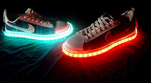 White LED Shoe Light Kit - Universal Fit for Any Shoes | Glow in The Dark Sneaker Accessories for Night Running, Raves & Parties