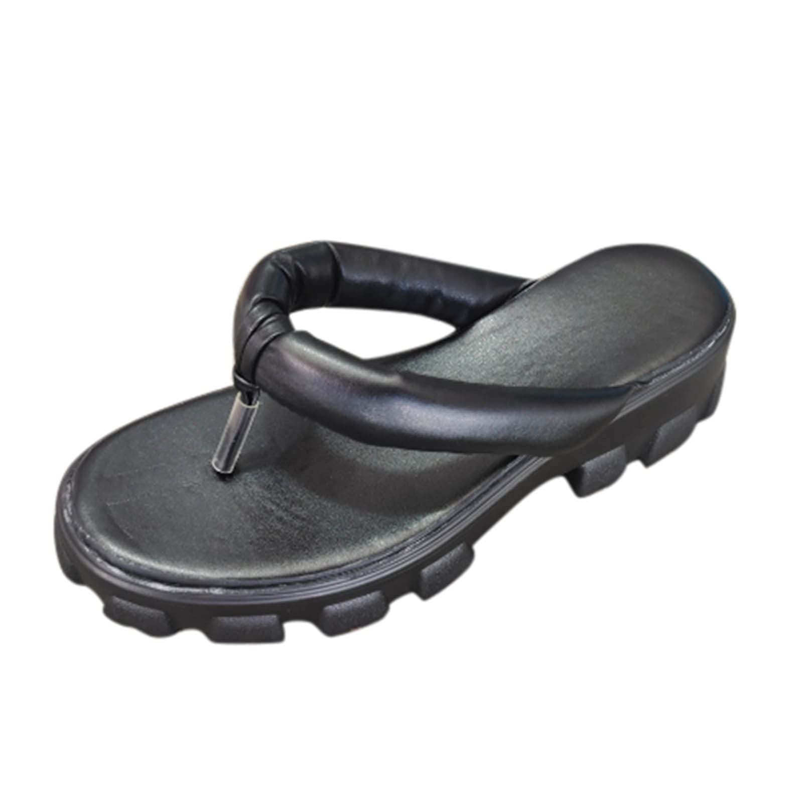 **1957 Women's Flip Flops - Comfortable Fashion Sandals with Platform Sole for Casual Wear | Perfect for Beach, Pool, and Summer Outings**