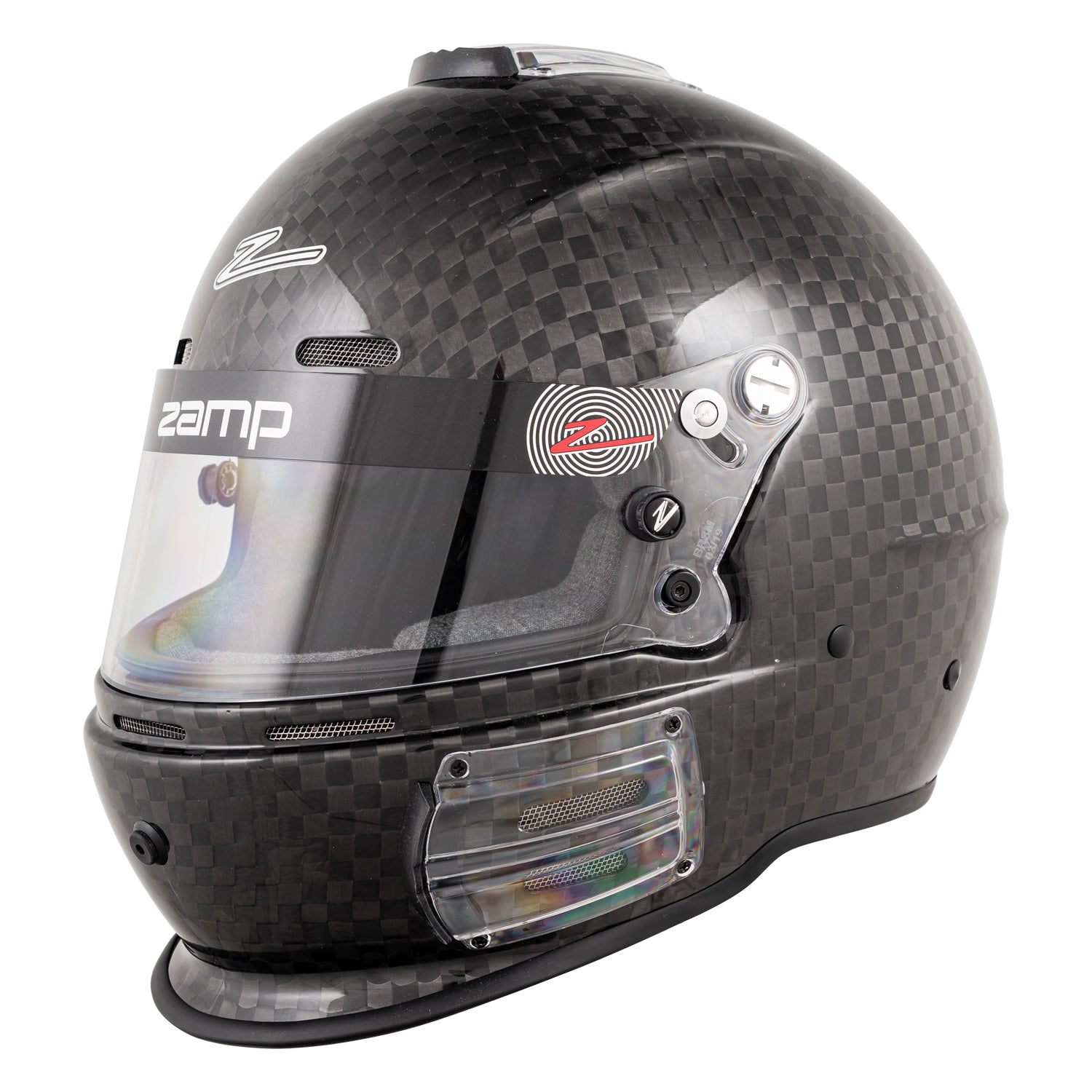 Zamp RZ 64C Large Weave Carbon Fiber Snell SA2020 Certified Racing Helmet - High Performance for Track Racing, Auto Sports & Motorsports