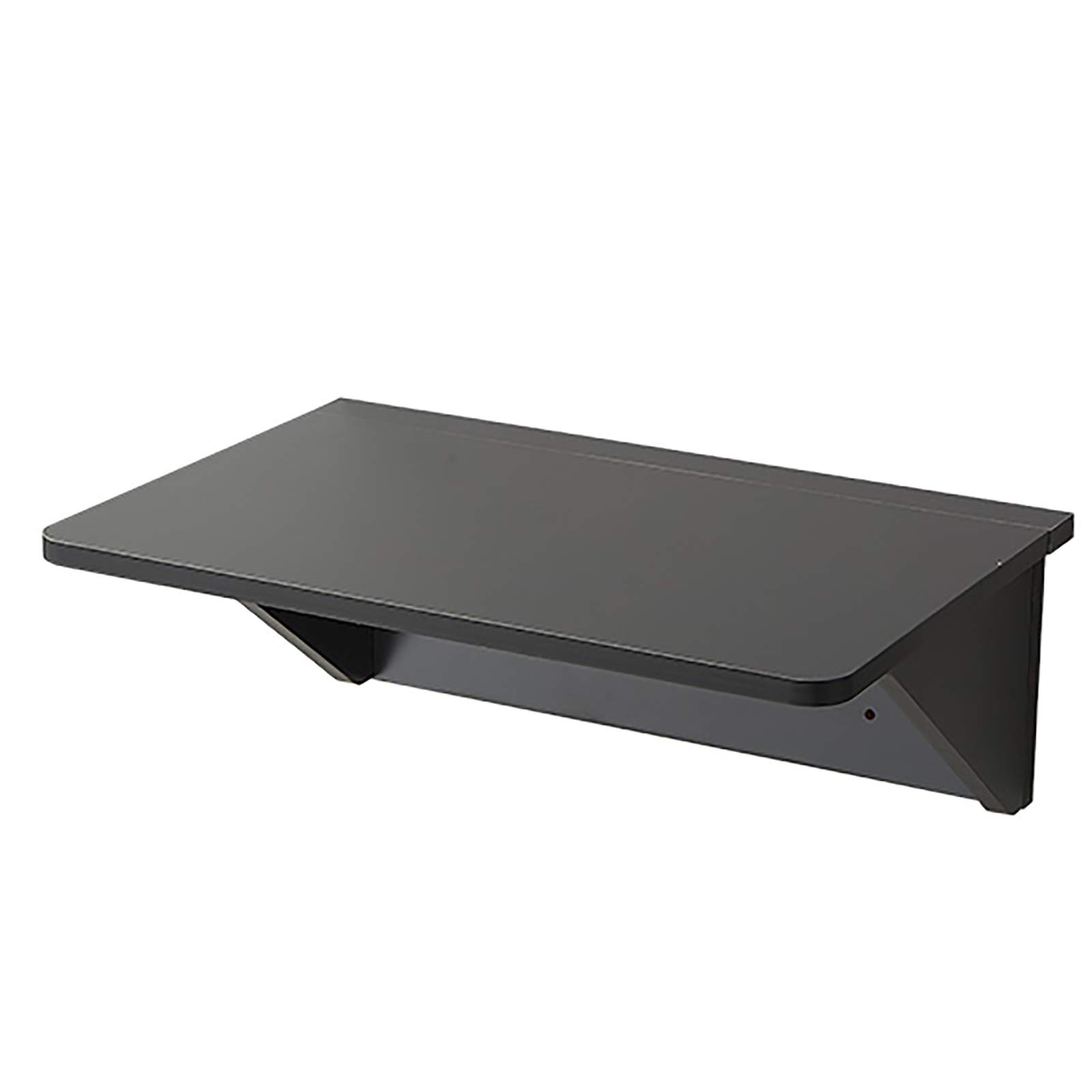 Space Saving Wall Folding Table - 40×80cm Compact Dining Table for Small Spaces (Color: Black) | Perfect for Apartments, Kitchens, Dorm Rooms, Home Offices & Bars - Multi-Functional Foldable Table for Dining, Working & Entertaining