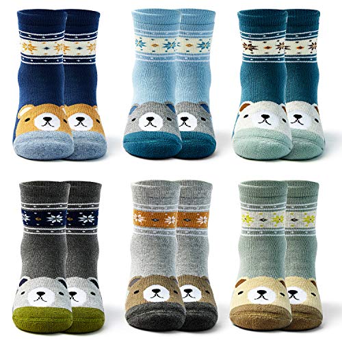 Cute Bear 6 Pairs 9007/Boys