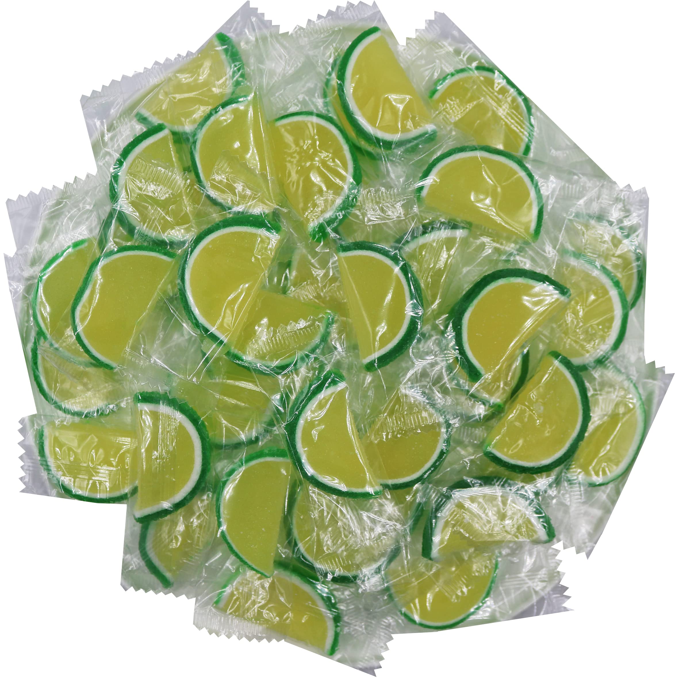 Pineapple Gummy Candy - 2 Pound Bag of Individually Wrapped Jelly Fruit Slices | Sweet Snack for Kids, Party Favors & Movie Night Treats