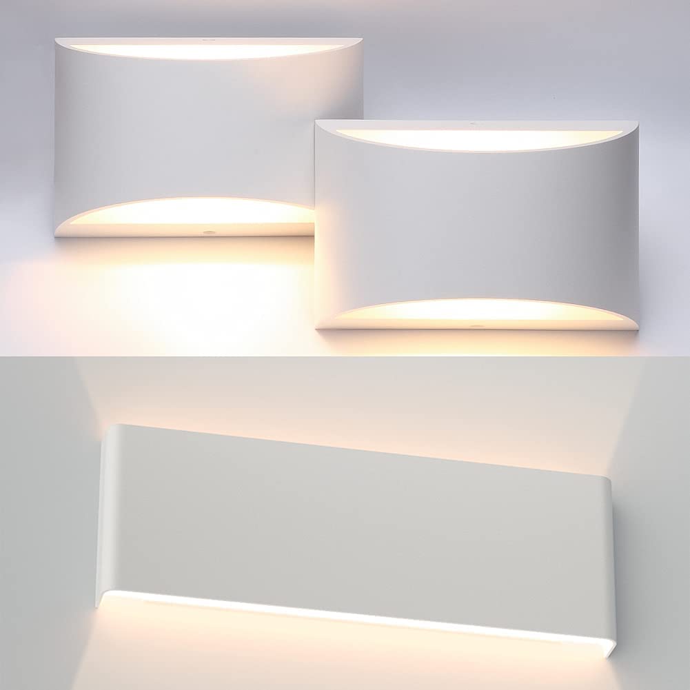 Aipsun Modern Aluminum LED Wall Sconce - Indoor Wall Lighting Fixture for Living Room, Bedroom, Hallway & Office Decor
