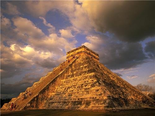 Chichen Itza Mayan Pyramid Mexico Poster - High Glossy Photo Print of Yucatan Ancient City - Perfect for Home Decor, Office Wall Art & Travel Enthusiast Gifts