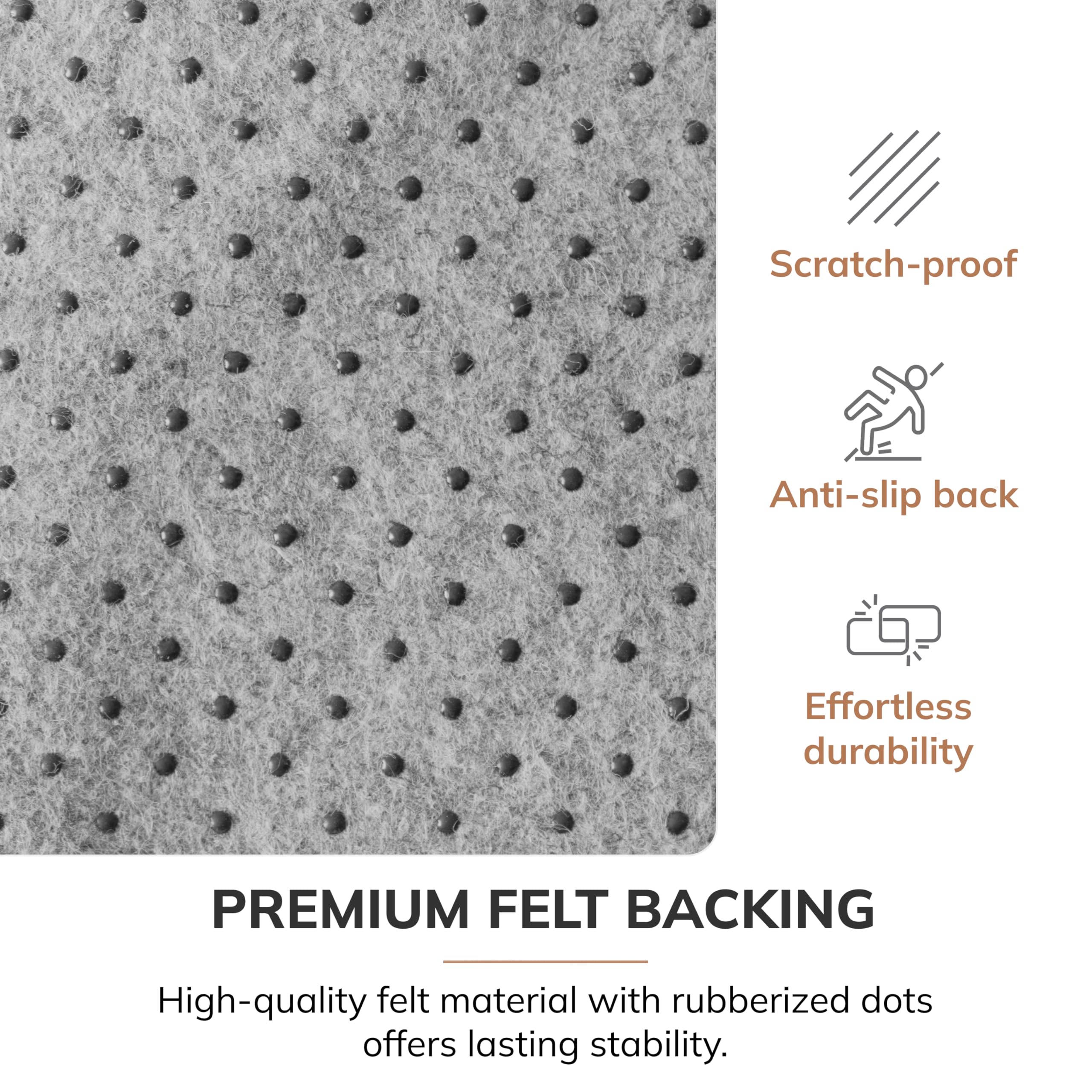 Premium Anji Mountain Rug'd Chairmat - Non-Slip Office Chair Mat for Hard Floors & Low Pile Carpets, Jacquard Woven Surface Protector (36