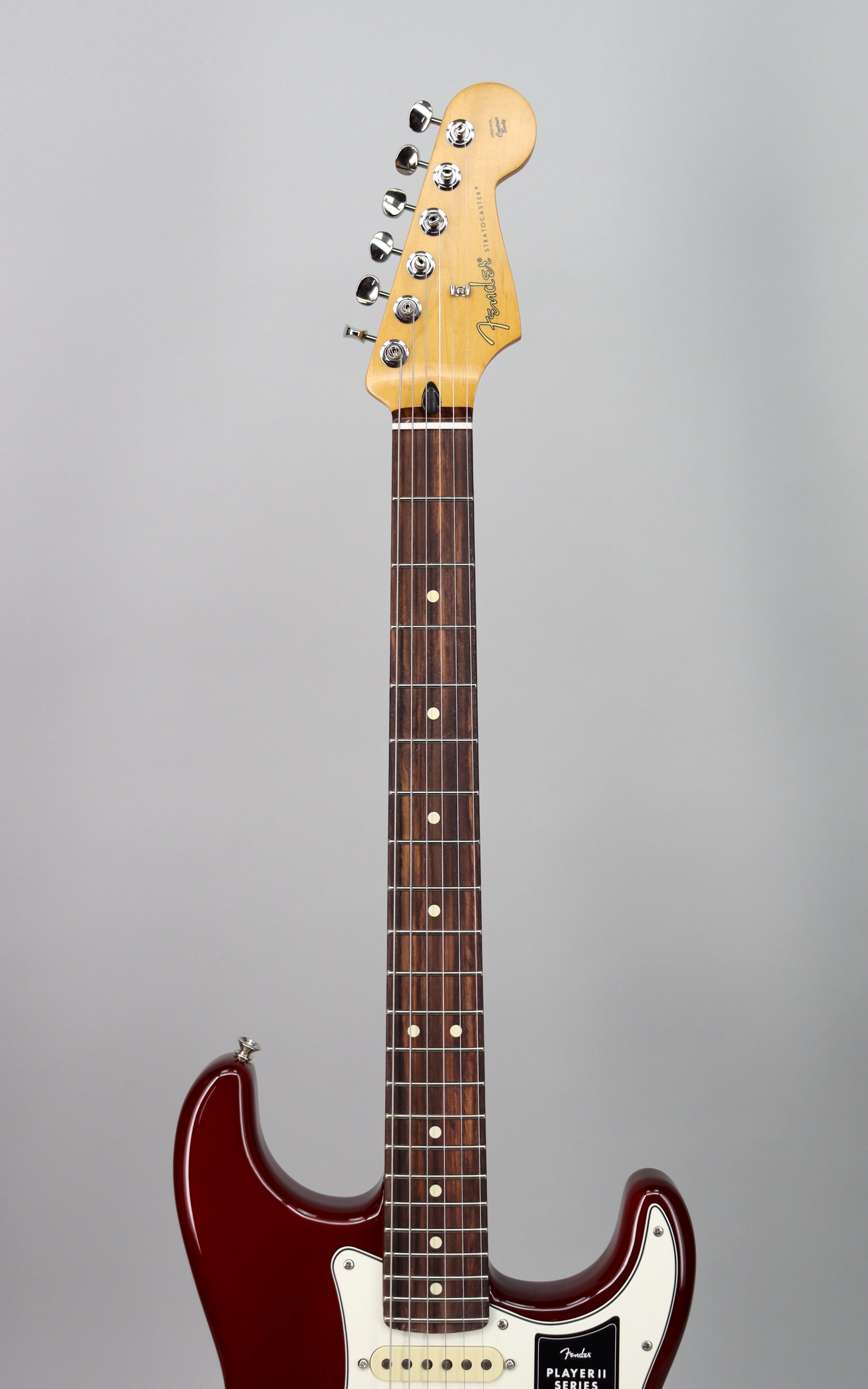 Fender Player II Stratocaster HSS Electric Guitar with Chambered Mahogany Body in Transparent Cherry Burst & Mustang LT25 Guitar Amp Bundle – Perfect for Home Practice, Studio Recording, and Live Performances