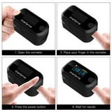 Metene Fingertip Pulse Oximeter with OLED Display - Accurate Blood Oxygen Saturation (SpO2) & Heart Rate Monitor - Includes Batteries & Lanyard - Portable for Home Use, Travel, and Sports Activities