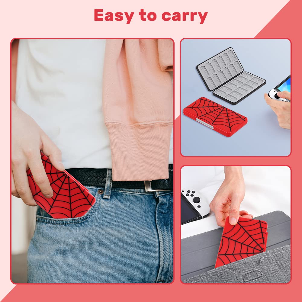 Nintendo Switch Game Card Case Holder - Compatible with Switch/Switch OLED - Portable Protective Storage for Switch Game Cartridges - Perfect for Travel, Home, and On-the-Go Gaming