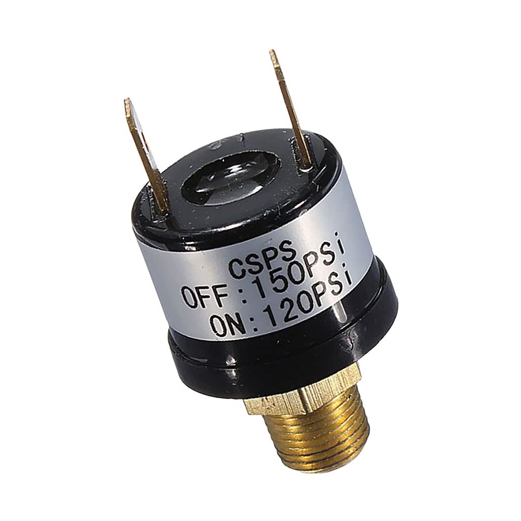 Baosity High Performance Train Horn Air Compressor Pressure Switch 120PSI-150PSI for Trucks, Boats & Emergency Vehicles - Heavy Duty & Weather Resistant