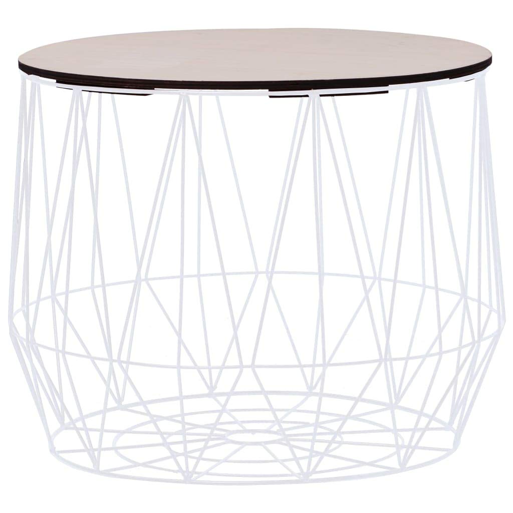 Modern White Coffee Table Set of 2 - SKM Minimalist Living Room Furniture for Small Spaces, Home Decor & Apartment Essentials