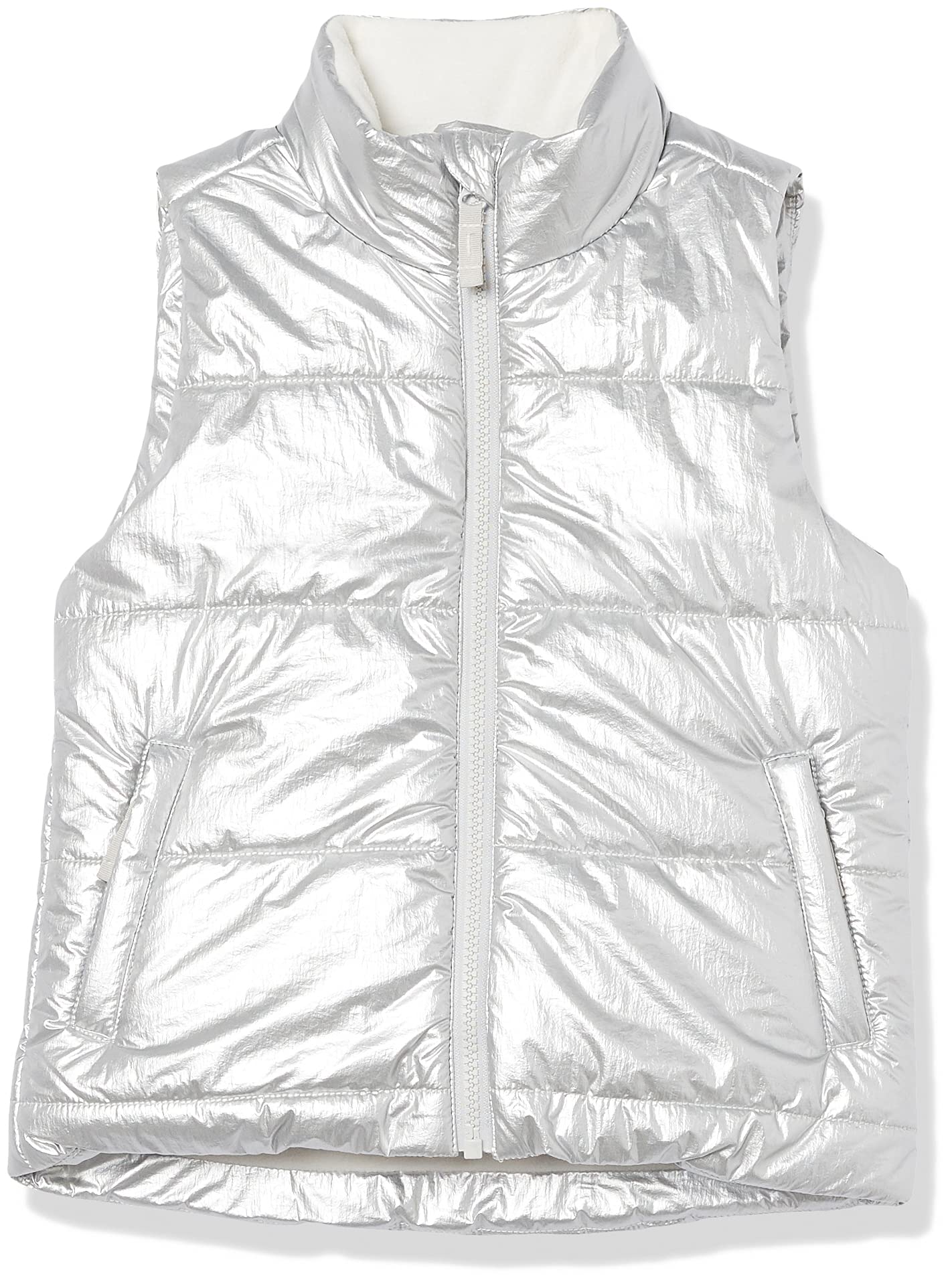Amazon Essentials Girls & Toddlers' Heavyweight Puffer Vest - Warm Winter Outerwear for Kids - Perfect for School, Outdoor Play & Cold Weather Activities