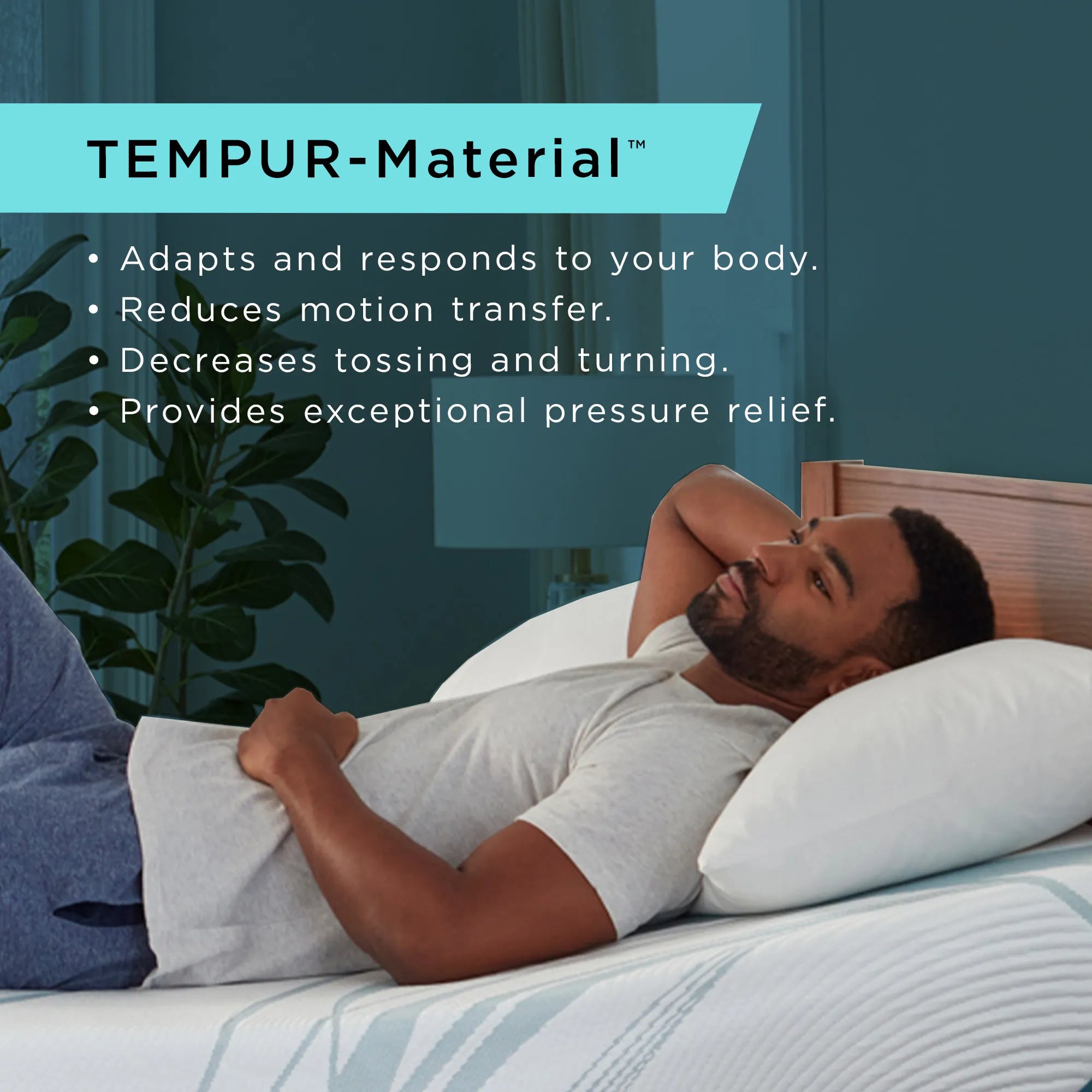TEMPUR Adapt® Medium Hybrid Mattress - Premium Memory Foam & Coil Support for Back Pain Relief - Perfect for Side Sleepers & Couples - Bedroom, Guest Room, Master Suite
