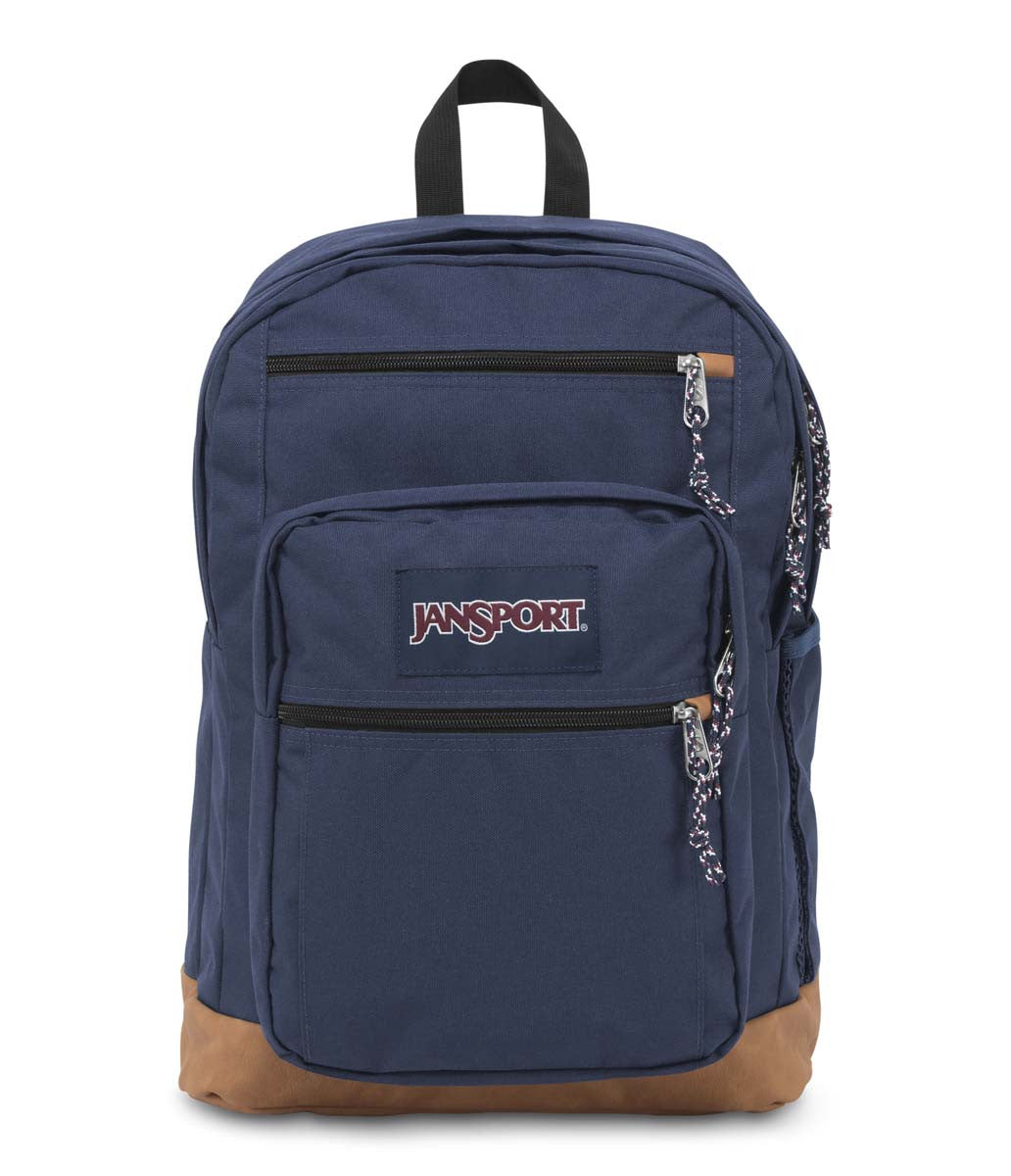 JANSPORT Cool Student Backpack for School & College - Lightweight Laptop Backpack with Padded Straps - Navy Blue Bookbag for Teens & Adults - Perfect for Daily Use, Travel & Campus Life