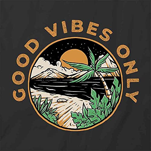 Good Vibes Only T-Shirt - Black Graphic Printed Tee for Men & Women | Casual Wear, Street Style, Festival Outfit