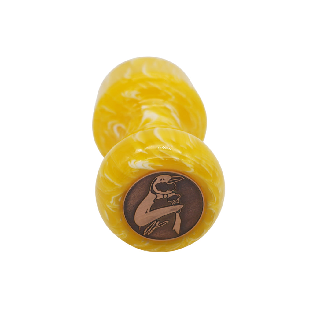 Premium Lemon Drop Handcrafted Shaving Brush Handle for 24mm & 26mm Knots - Perfect for Wet Shaving, Grooming Kits & Luxury Bathroom Essentials
