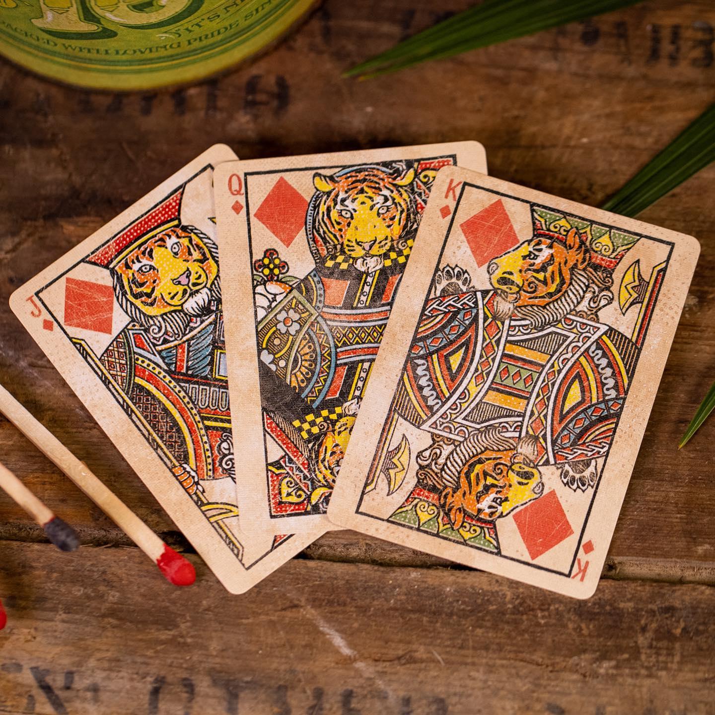 Limited Edition Tiger V2 Matchbox Playing Cards by Kings Wild Projects - Premium Collectible Card Deck for Magic Tricks, Poker Games & Gift Giving