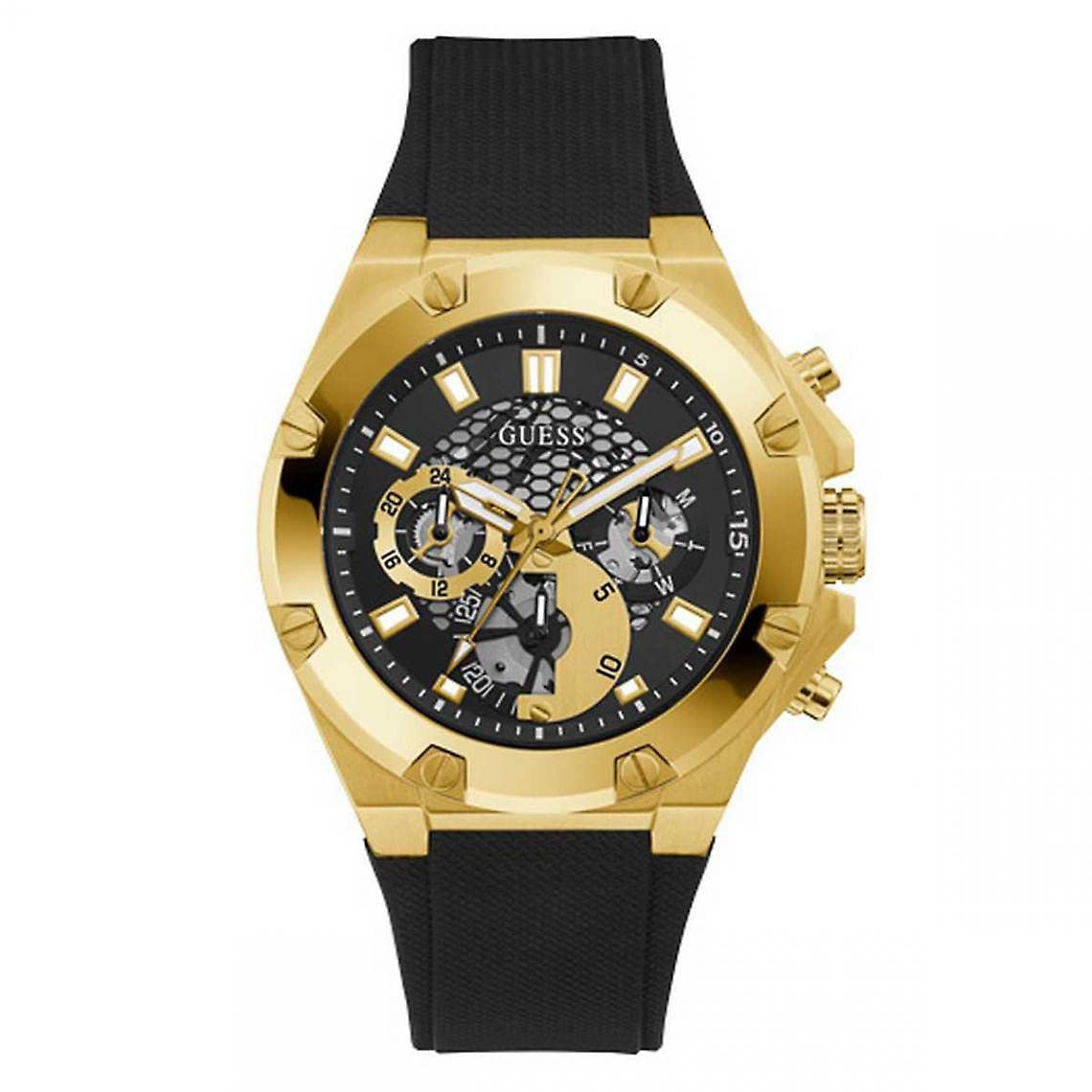 GUESS Silicone Sport Watch for Women & Men - Waterproof Digital Fitness Tracker with Stopwatch & LED Display - Perfect for Running, Gym & Outdoor Activities