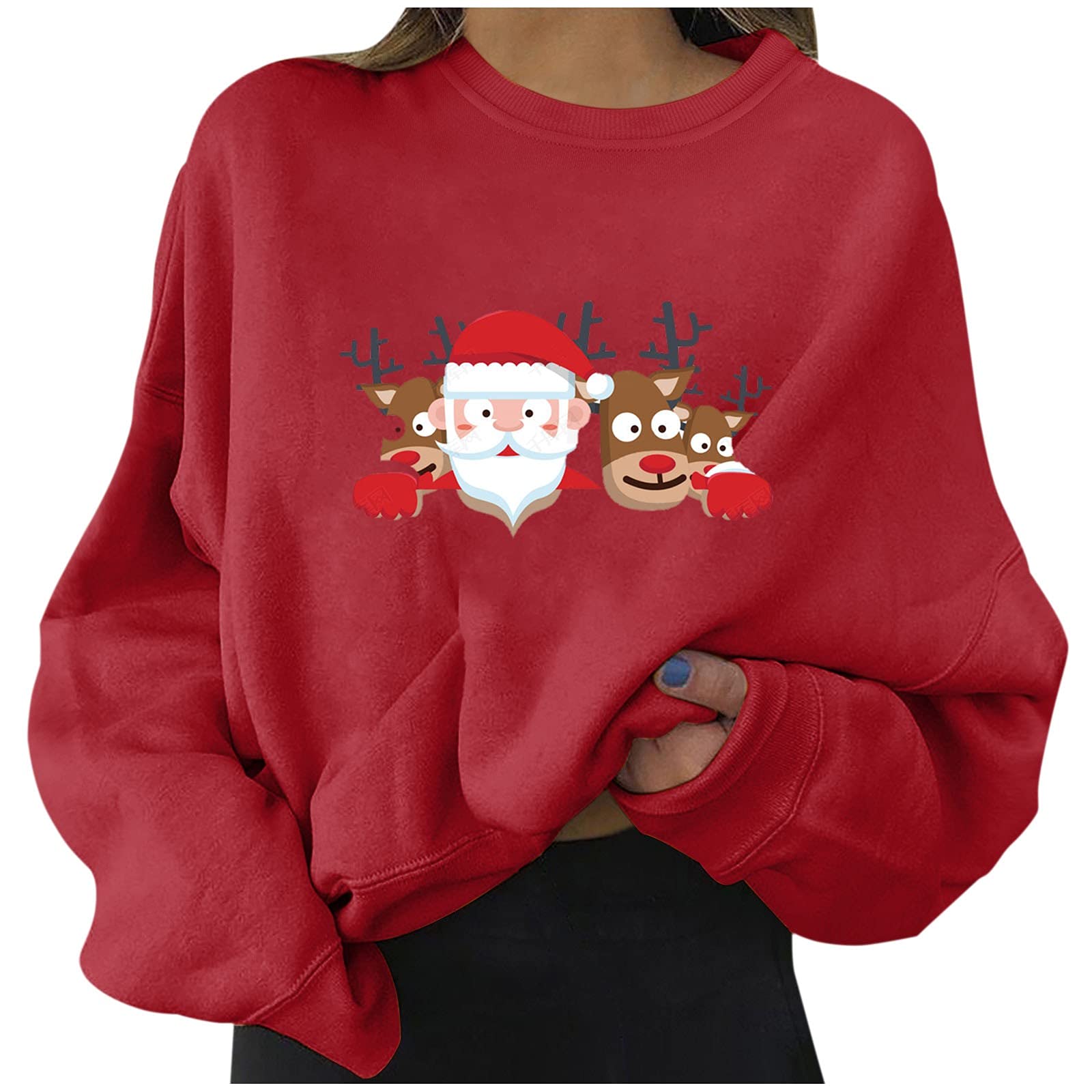 Butterfly Print Women's Long Sleeve Tunic Sweatshirt - Soft Pullover Hoodie for Casual Wear, Halloween Outfits & Fall Fashion