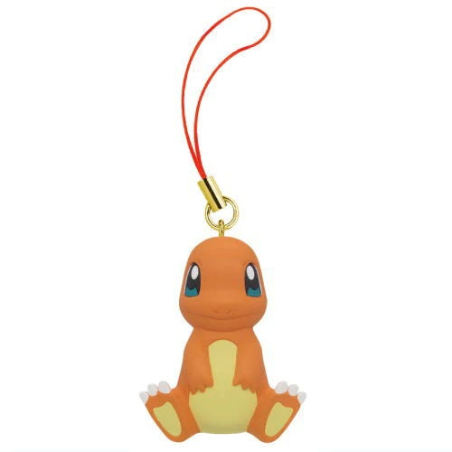 Pokemon Fire Type Plush Keychain - 1 Inch Cute Mascot Charm by Takara Tomy | Perfect for Backpacks, Key Rings & Gift Giving for Anime Fans