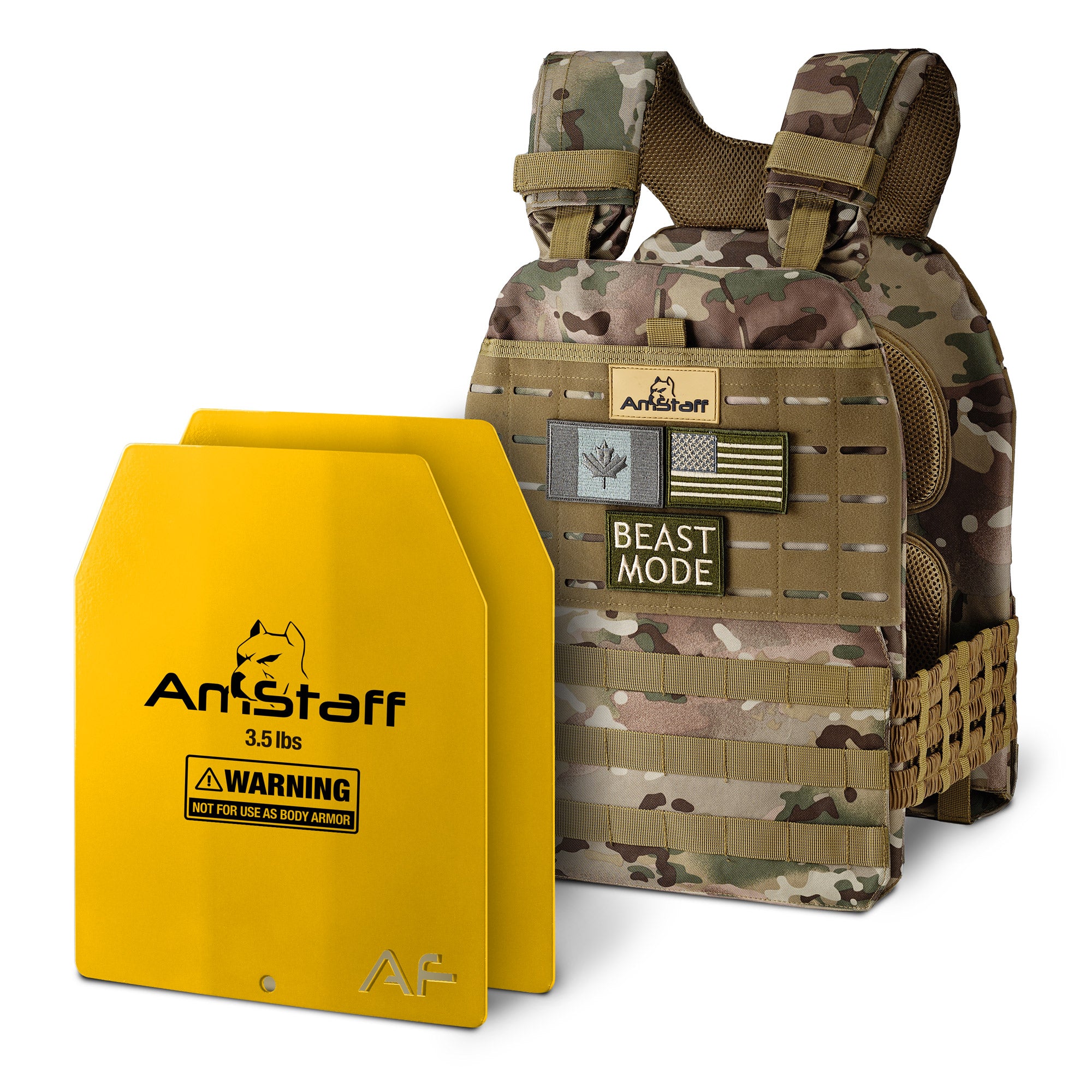 AmStaff Fitness Tactical Weighted Vest for Men & Women - Adjustable 4-40lbs for Running, Workouts, Cross Training - Perfect for Strength Training, Endurance, and Military Fitness