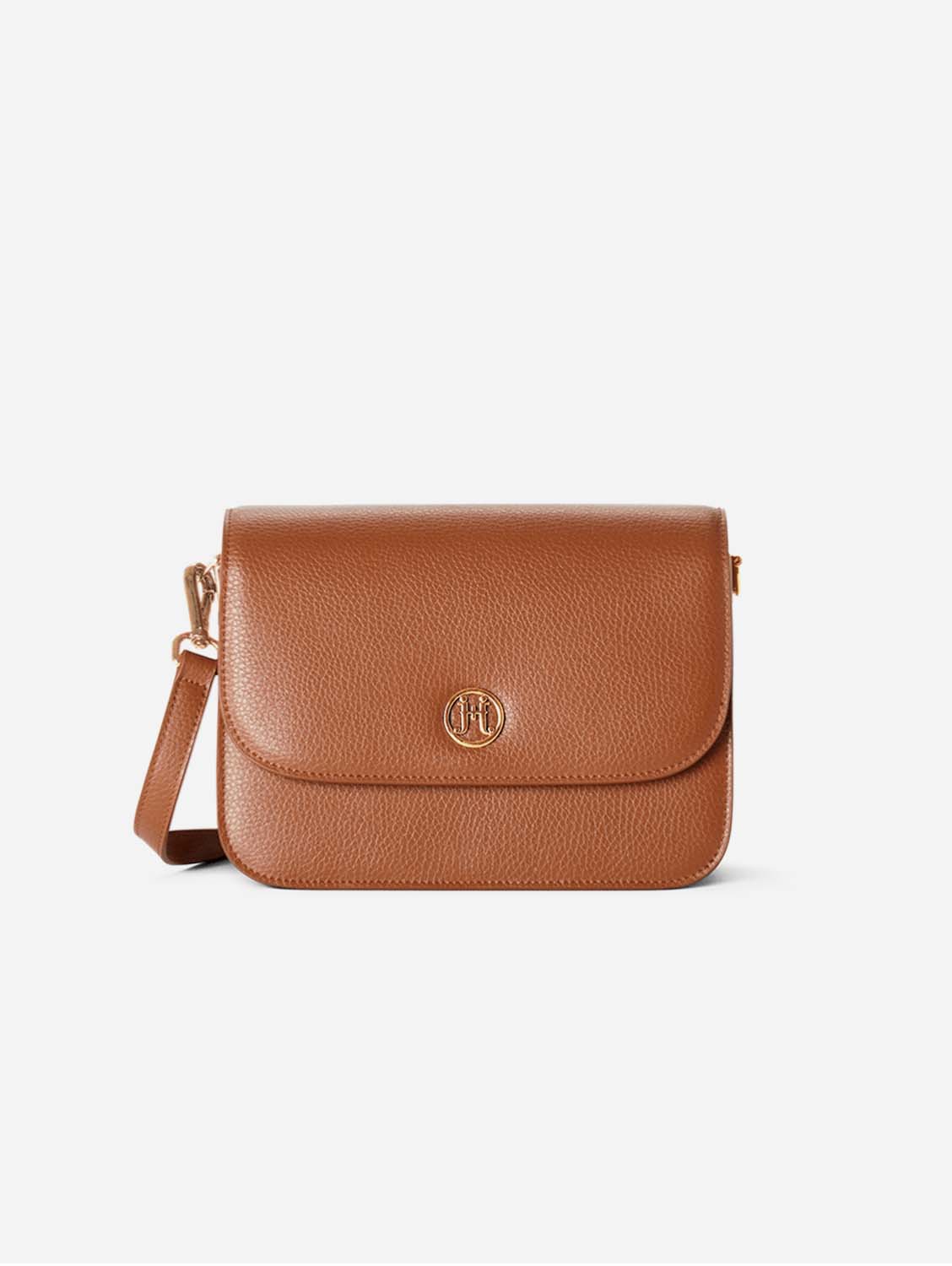 Harmony MIRUM® Vegan Leather Crossbody Bag - Tan Brown | Eco-Friendly Cruelty-Free Purse for Women | Perfect for Work, Travel & Everyday Use