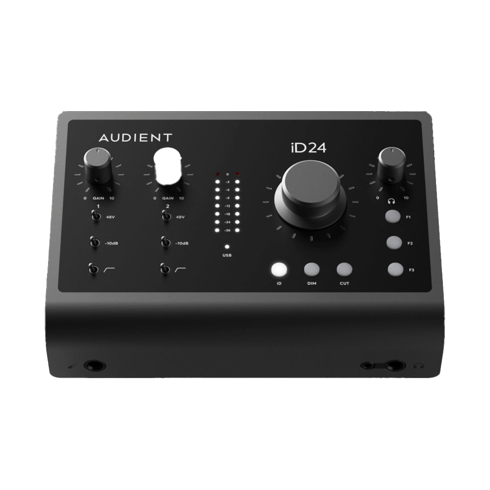 Audient iD24 10x14 USB-C Audio Interface - Professional Studio Recording & Podcasting Equipment for Home & Mobile Use