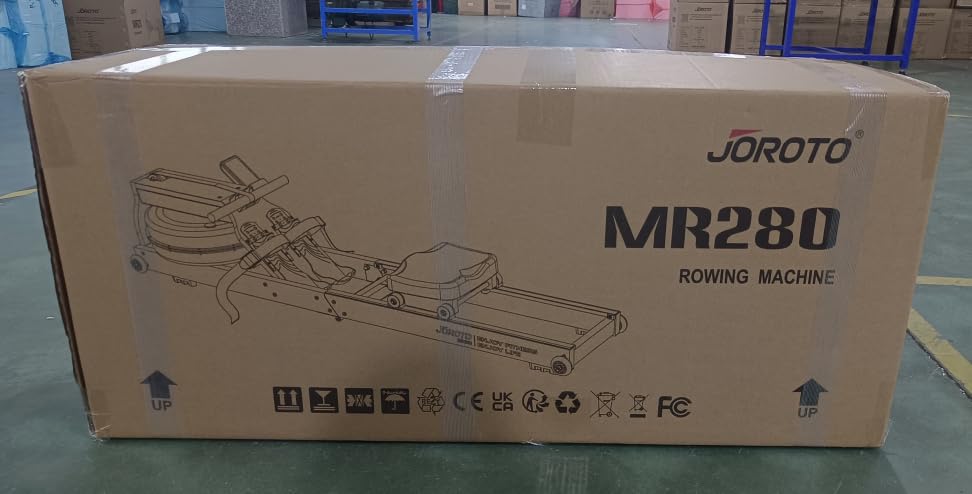 JOROTO Foldable Rowing Machine for Home Use - Bluetooth Smart Monitor, Tablet Holder & Water Resistance System - Perfect for Home Gym, Cardio Workouts & Full-Body Training