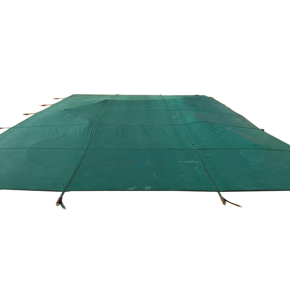 Premium Inground Pool Cover - Heavy Duty Green Mesh Safety Cover for Fall & Winter, Rectangle 300x500cm (10x16ft) - Easy Installation for Outdoor Garden Swimming Pools | Perfect for Seasonal Protection & Debris Prevention
