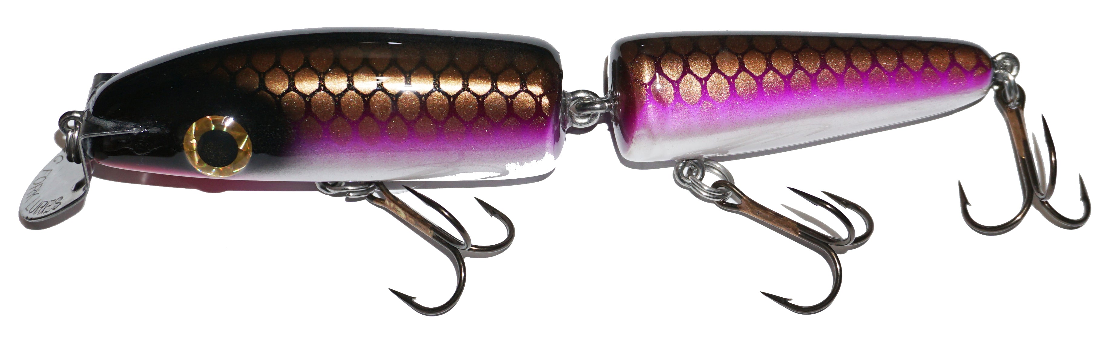 Big Fork Reef Digger Shallow Crankbait Jointed Fishing Lure - Perfect for Bass, Walleye & Pike Fishing in Freshwater Lakes