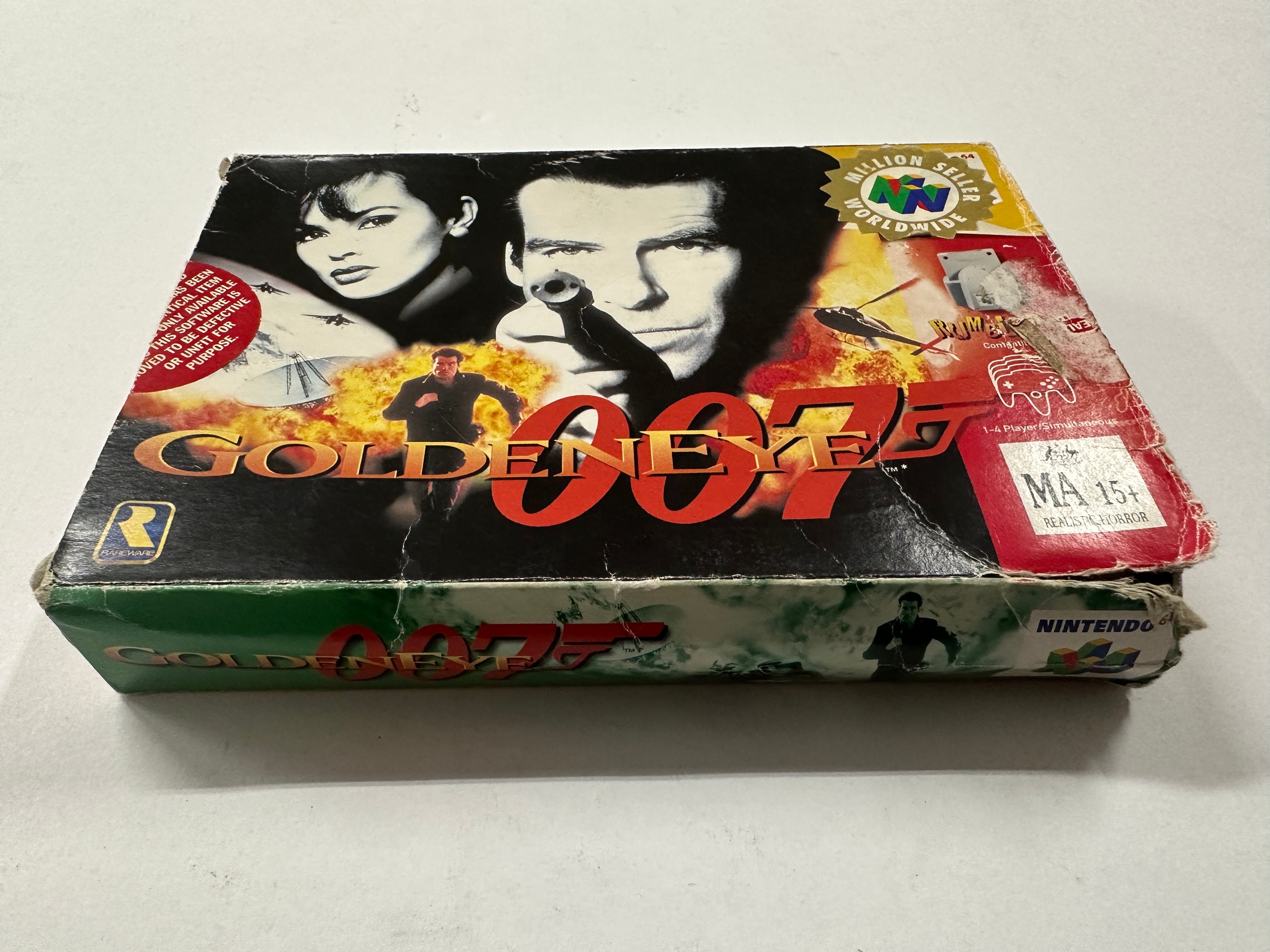 Goldeneye 007 Nintendo 64 Complete In Box - Authentic Retro Video Game for N64 Console | Perfect for Gaming Collectors and 90s Nostalgia Fans