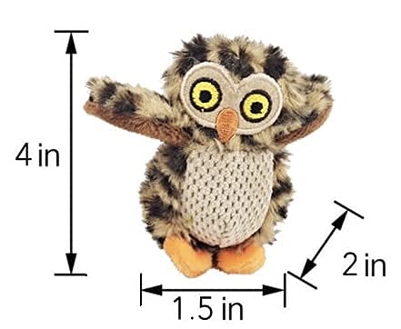 Interactive Hide & Seek Dog Toy Tree with Squeaky Plush Owls - Puzzle Enrichment Toy for Small & Medium Dogs - Chew-Resistant Multipack for Mental Stimulation (Large Size) - Perfect for Indoor Playtime & Training Sessions