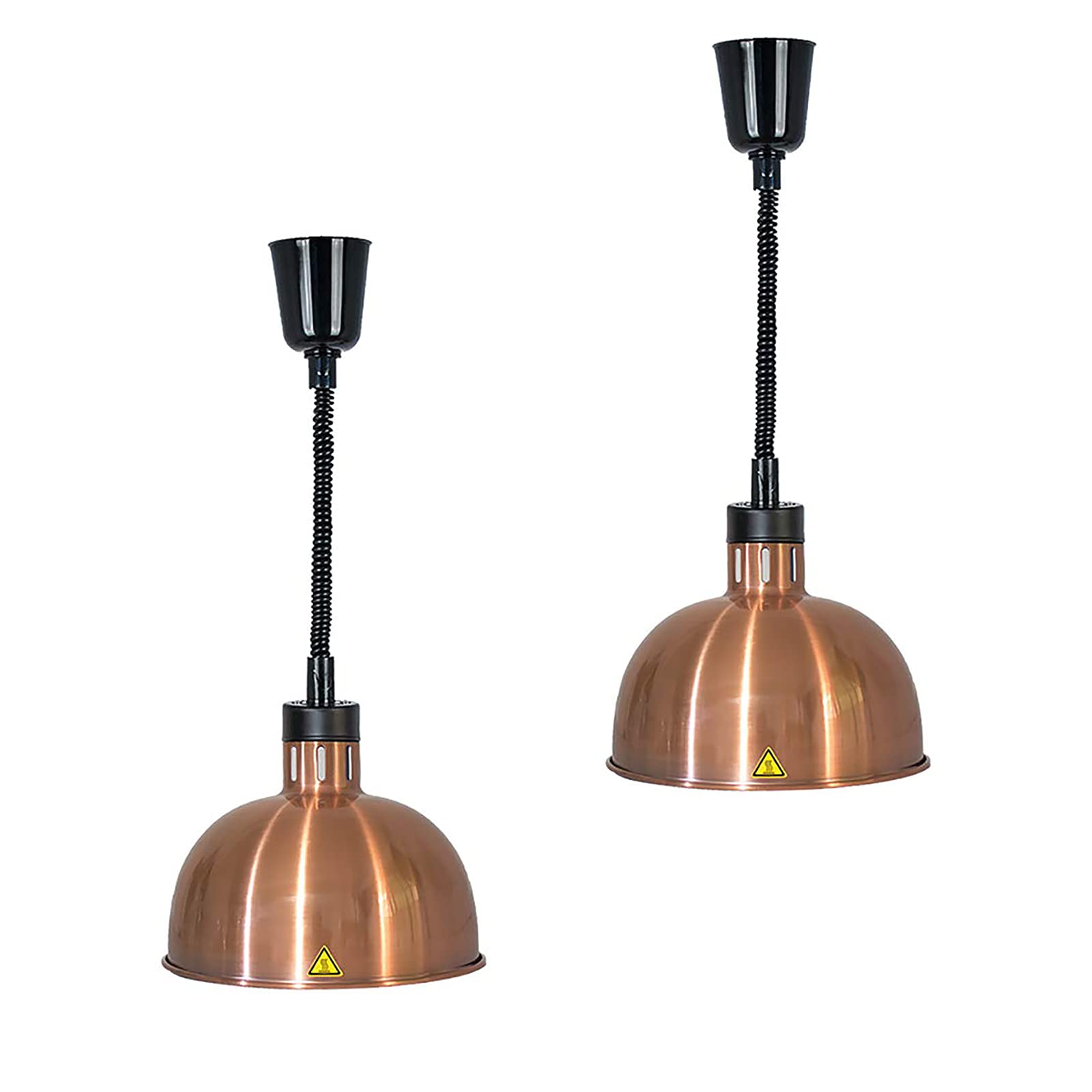 250W Commercial Food Warmer Lamp with Bulb - Adjustable 60-180mm Hanging Heat Lamp for Restaurants, Buffets & Pizza - Perfect for Keeping Food Warm in Buffet Lines, Catering Events & Food Service Stations