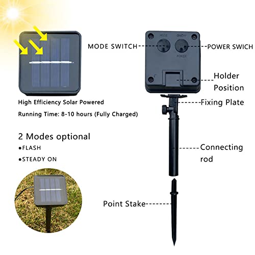 AMZSTAR Solar Ladybug Pathway Lights - Set of 4 Waterproof Outdoor Garden Lights for Driveway, Yard & Lawn | Solar-Powered Landscape Decorative Lighting for Walkways, Patios & Garden Decor