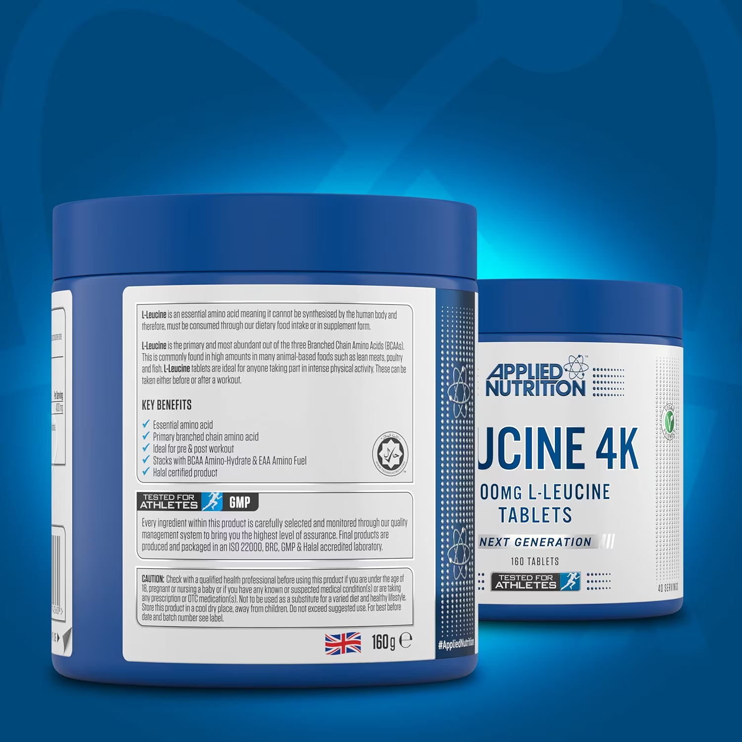 Applied Nutrition Leucine 4K - 180 Capsules (30 Servings) | Premium Branched-Chain Amino Acid (BCAA) Supplement for Muscle Recovery & Growth | Ideal for Bodybuilding, Fitness & Workout Recovery